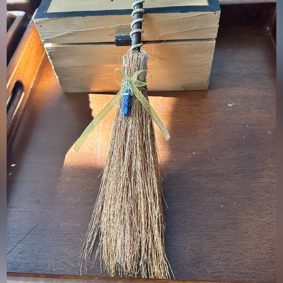 Handcrafted Decorative 16” witch broom with pendant attached- Great for display - Picture 8 of 8
